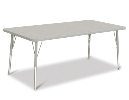 Berries® Rectangle Activity Table - 30" X 60", A-height - Freckled Gray/Gray/Gray