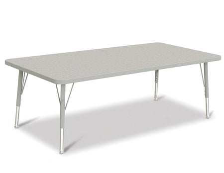 Berries® Rectangle Activity Table - 30" X 60", E-height - Freckled Gray/Gray/Gray