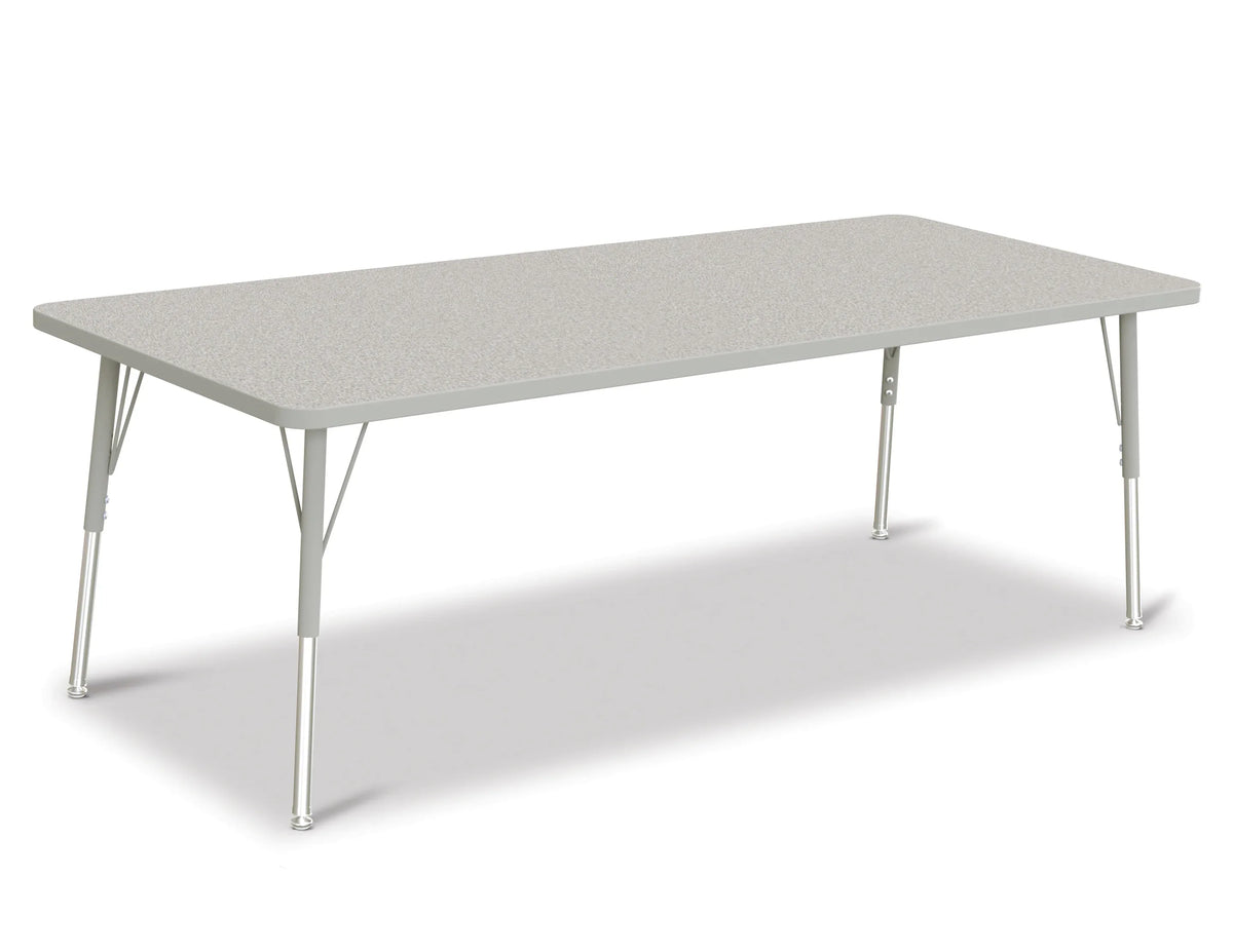 Berries® Rectangle Activity Table - 30" X 72", A-height - Freckled Gray/Gray/Gray