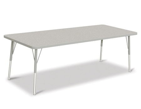 Berries® Rectangle Activity Table - 30" X 72", A-height - Freckled Gray/Gray/Gray