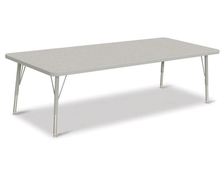 Berries® Rectangle Activity Table - 30" X 72", E-height - Freckled Gray/Gray/Gray