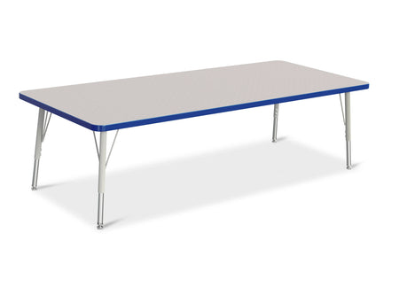 Berries® Rectangle Activity Table - 30" X 72", E-height - Freckled Gray/Blue/Gray