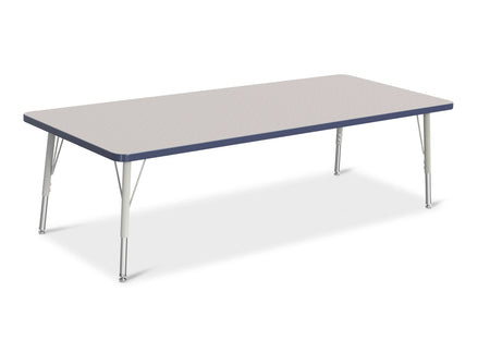 Berries® Rectangle Activity Table - 30" X 72", E-height - Freckled Gray/Navy/Gray