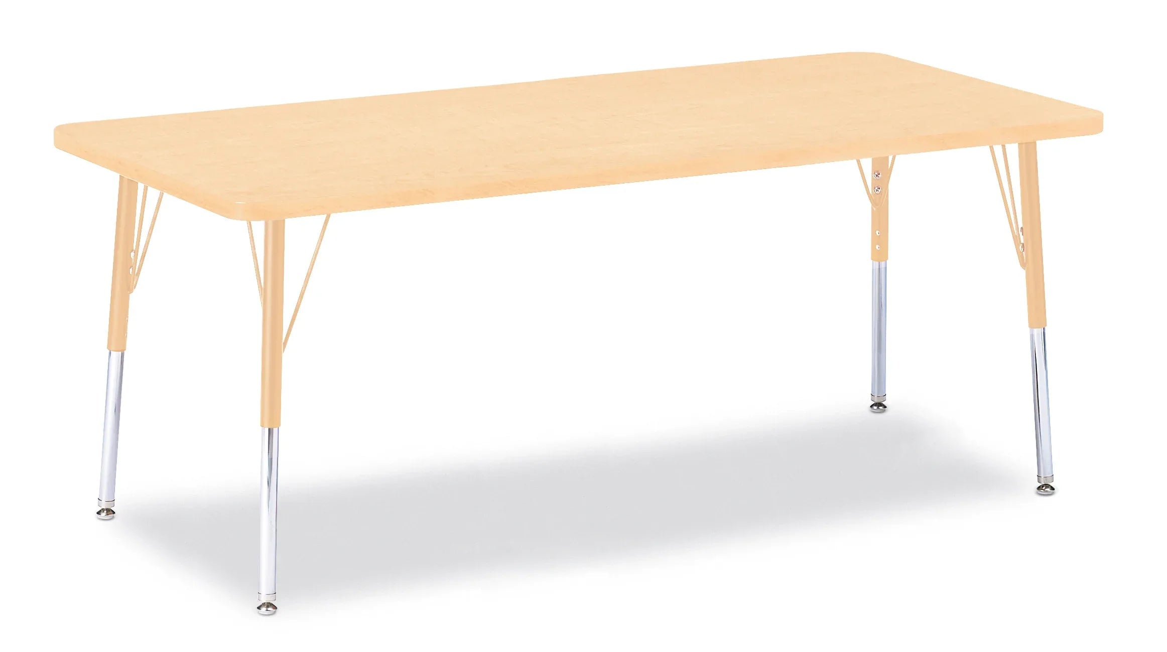 Berries® Rectangle Activity Table - 30" X 72", E-height - Maple/Maple/Camel