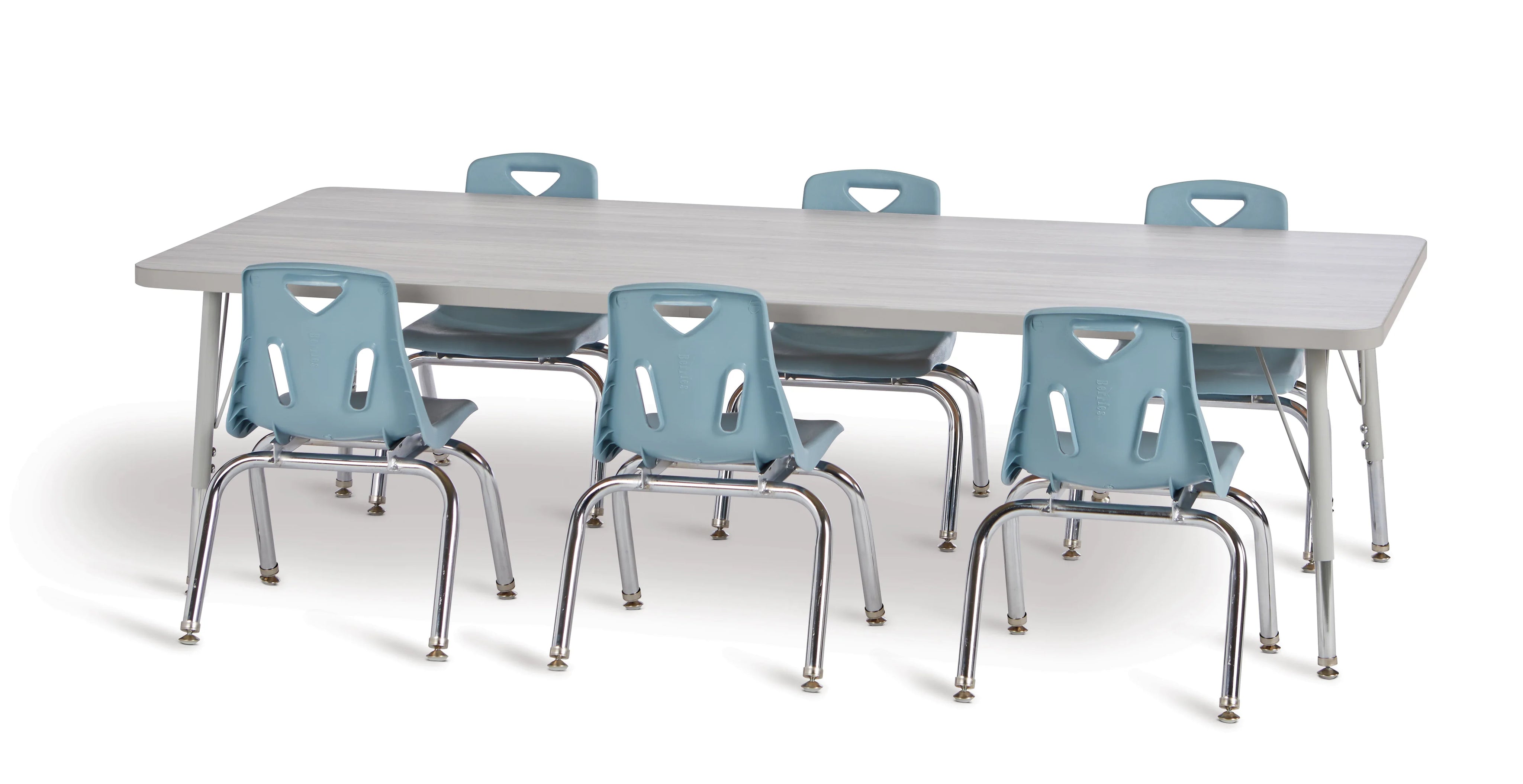Berries® Rectangle Activity Table - 30" X 60", A-height - Driftwood Gray/Gray/Gray