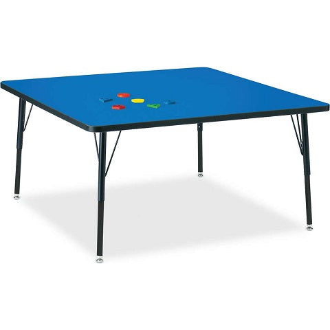 Berries® Square Activity Table - 48" X 48", Adjustable height Maple 251