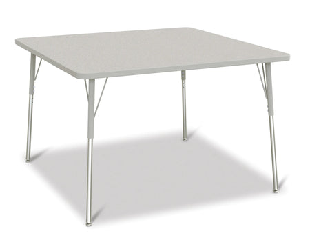 Berries® Square Activity Table - 48" X 48", A-height - Freckled Gray/Gray/Gray