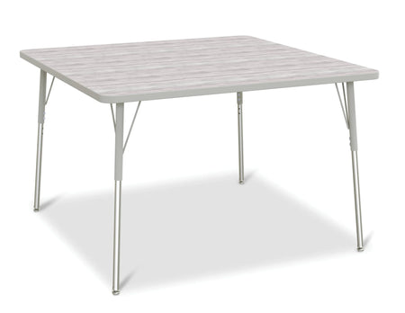Berries® Square Activity Table - 48" X 48", A-height - Driftwood Gray/Gray/Gray