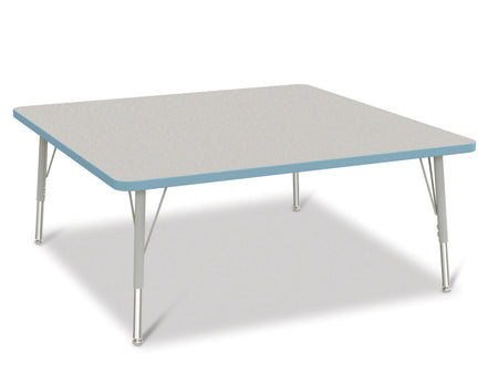 Berries® Square Activity Table - 48" X 48", E-height - Freckled Gray/Coastal Blue/Gray
