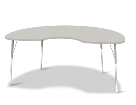 Berries® Kidney Activity Table - 48" X 72", A-height - Freckled Gray/Gray/Gray