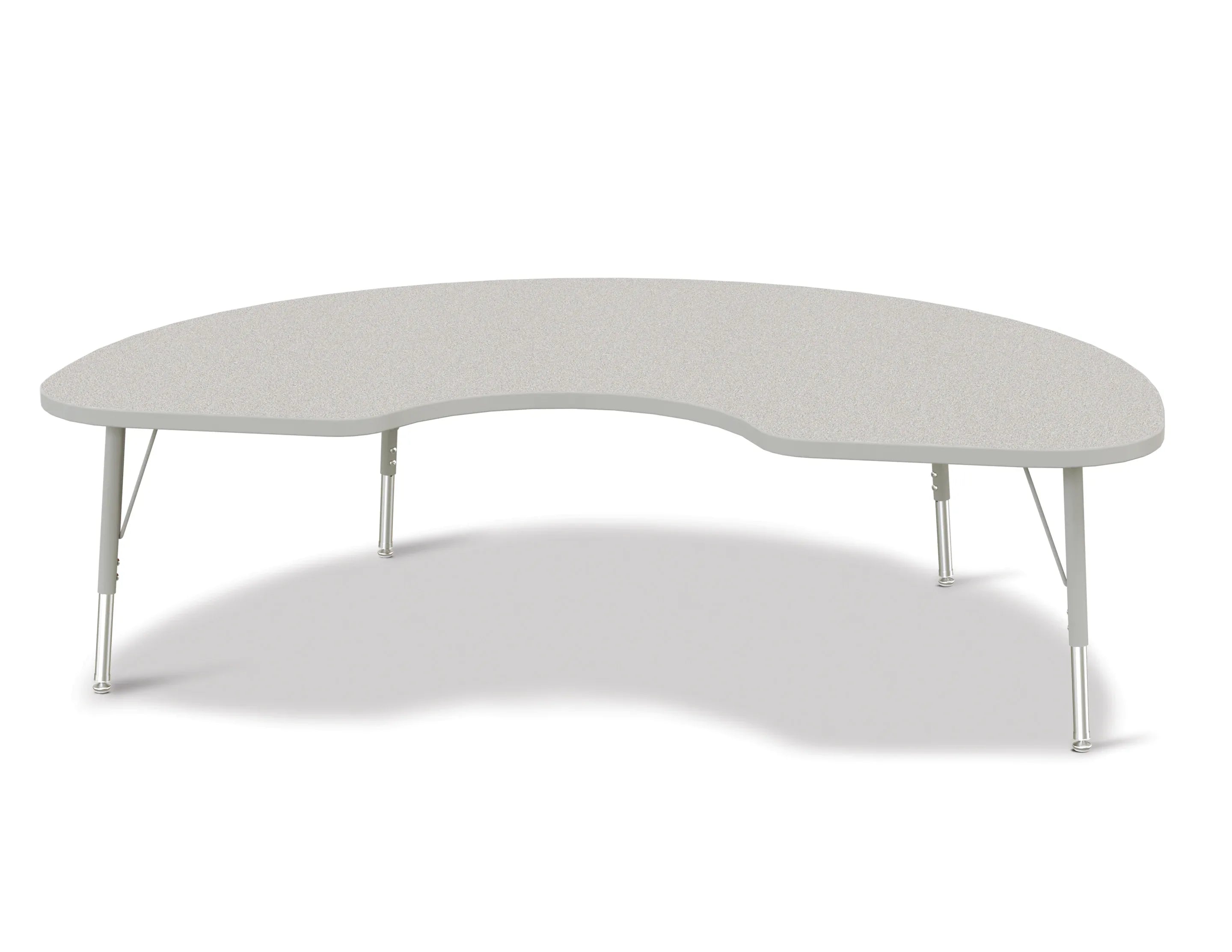 Berries® Kidney Activity Table - 48" X 72", E-height - Freckled Gray/Gray/Gray