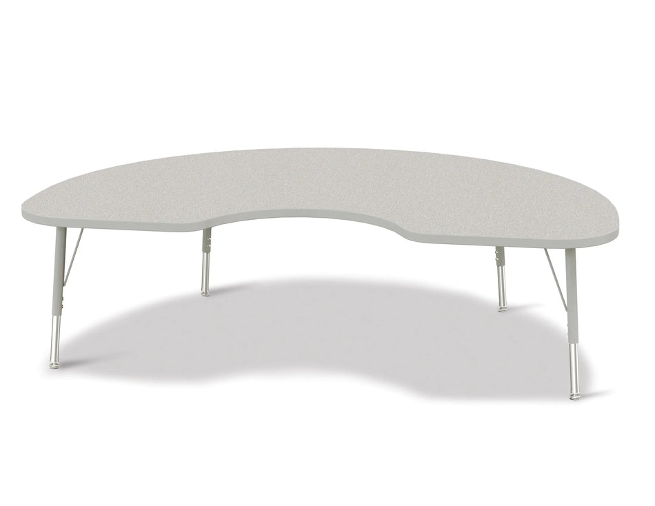 Berries® Kidney Activity Table - 48" X 72", E-height - Freckled Gray/Gray/Gray