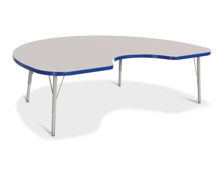 Berries® Kidney Activity Table - 48" X 72", E-height - Freckled Gray/Blue/Gray