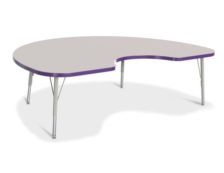 Berries® Kidney Activity Table - 48" X 72", E-height - Freckled Gray/Purple/Gray