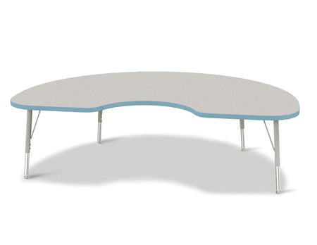Berries® Kidney Activity Table - 48" X 72", E-height - Freckled Gray/Coastal Blue/Gray