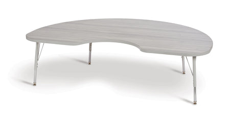 Berries® Kidney Activity Table - 48" X 72", E-height - Driftwood Gray/Gray/Gray