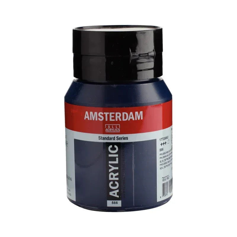 Standard Acrylic Paint Tube, 500 mL, Prussian Blue (Phthalo) 566