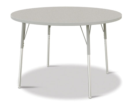 Berries® Round Activity Table - 48" Diameter, A-height - Freckled Gray/Gray/Gray