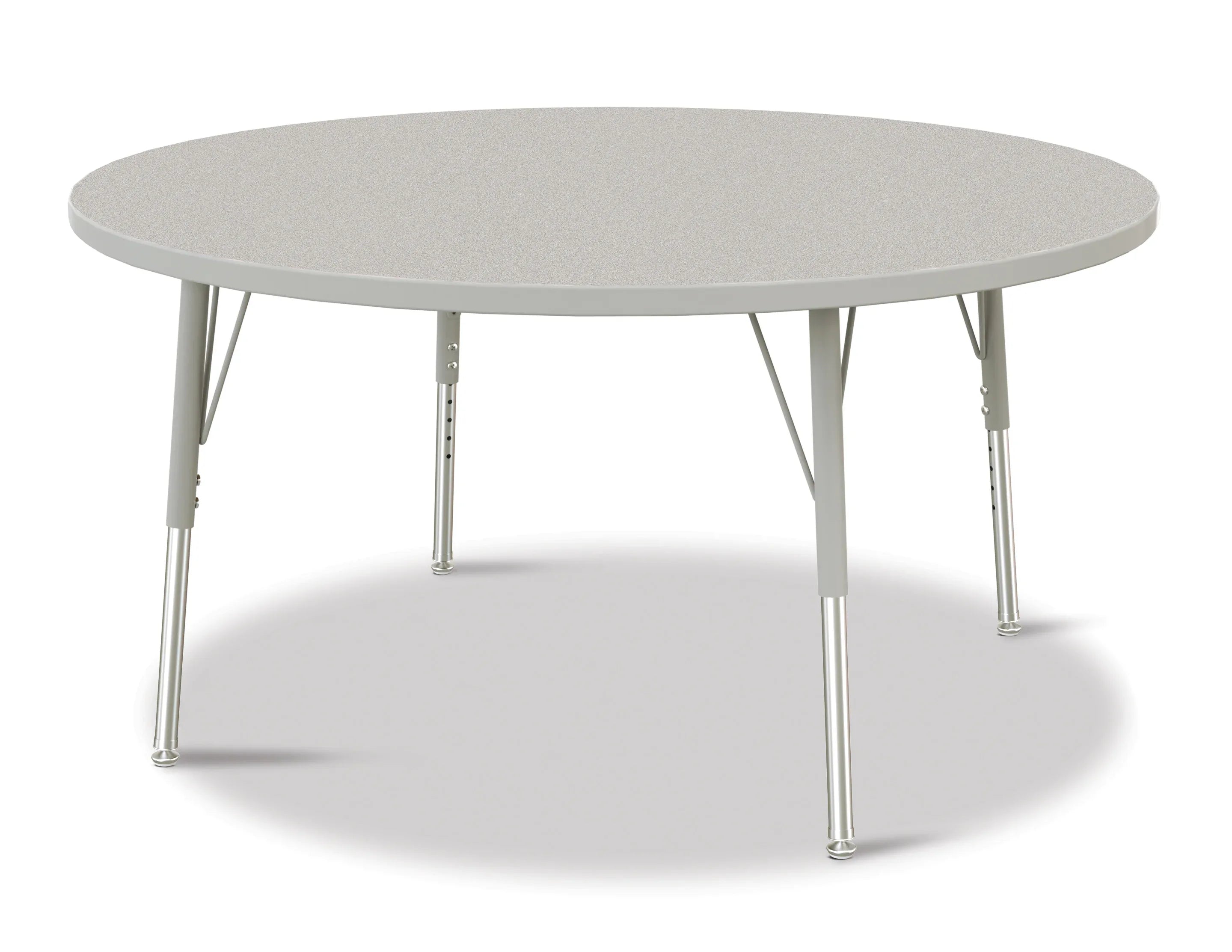 Berries® Round Activity Table - 48" Diameter, E-height - Freckled Gray/Gray/Gray