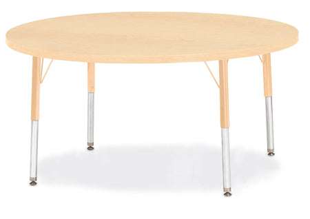 Berries® Round Activity Table - 48" Diameter, E-height - Maple/Maple/Camel