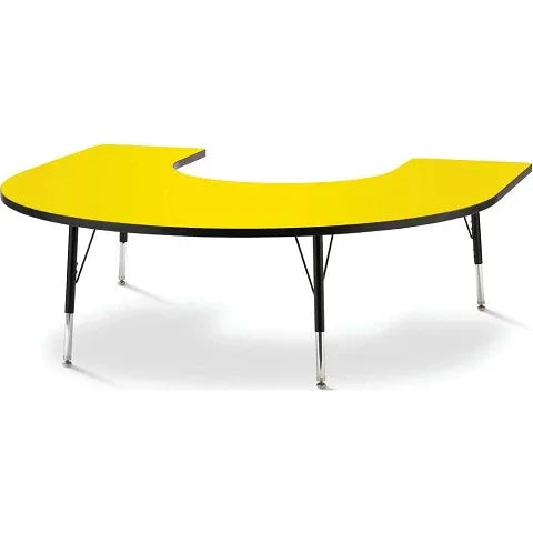 Berries® Horseshoe Activity Table - 60" X 60", Adjustable height