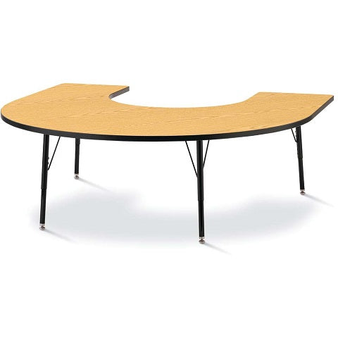 Berries® Horseshoe Activity Table - 60" X 60", Adjustable height