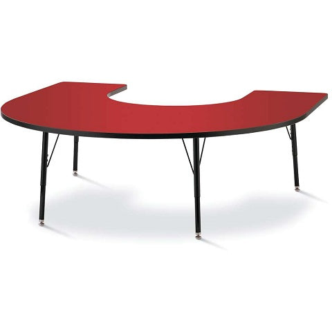 Berries® Horseshoe Activity Table - 60" X 60", Adjustable height