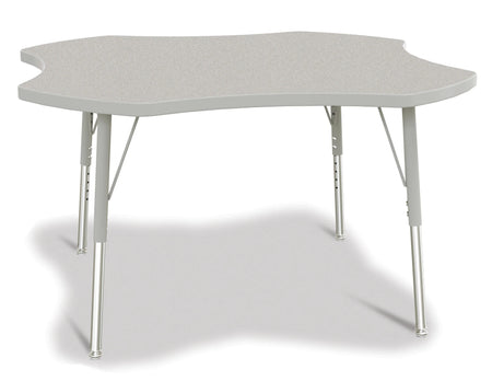 Berries® Four Leaf Activity Table, E-height - Freckled Gray/Gray/Gray