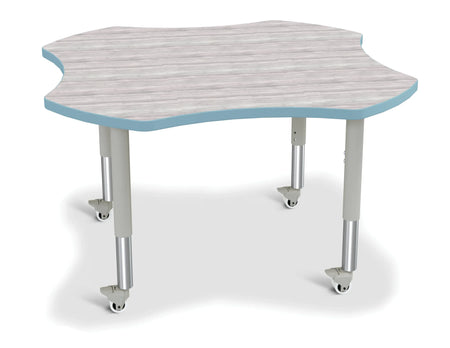 Berries® Four Leaf Activity Table - Mobile - Driftwood Gray/Coastal Blue/Gray