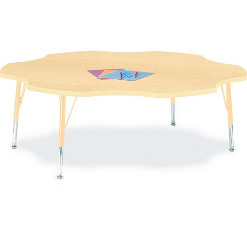 Berries® Four Leaf Activity Table - 60", Adjustable height