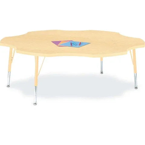 Berries® Four Leaf Activity Table - 60", Adjustable height