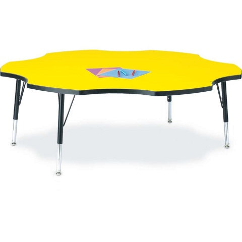 Berries® Four Leaf Activity Table - 60", Adjustable height