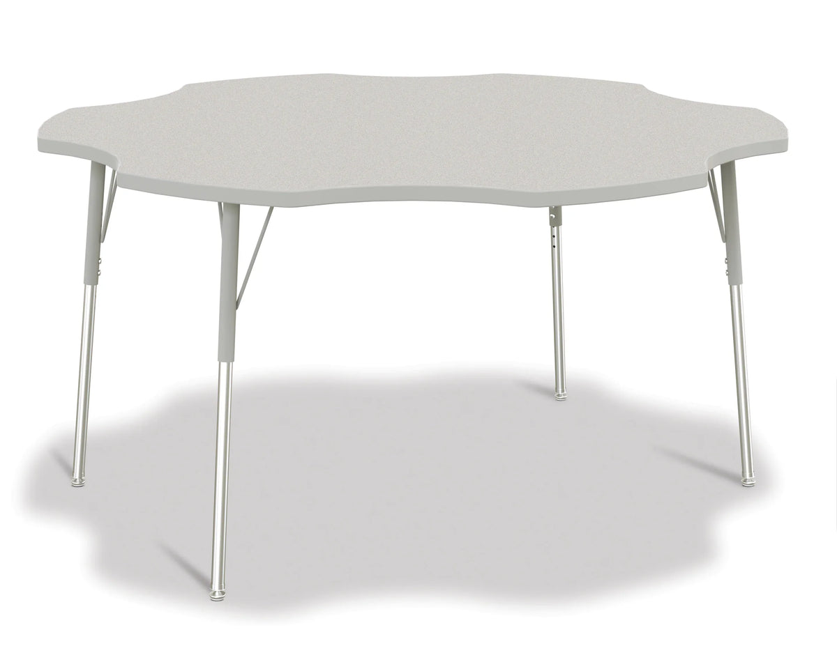 Berries® Six Leaf Activity Table - 60", A-height - Freckled Gray/Gray/Gray