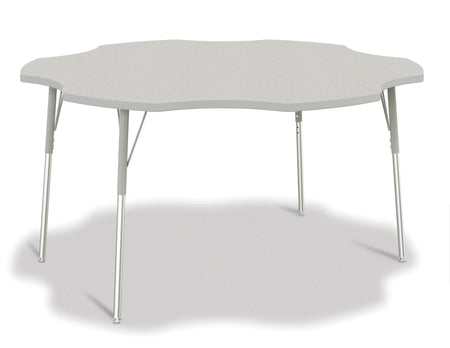 Berries® Six Leaf Activity Table - 60", A-height - Freckled Gray/Gray/Gray