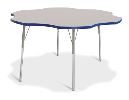 Berries® Six Leaf Activity Table - 60", A-height - Freckled Gray/Blue/Gray