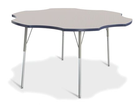 Berries® Six Leaf Activity Table - 60", A-height - Freckled Gray/Navy/Gray