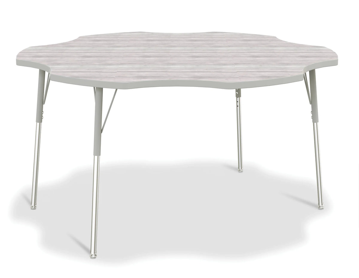 Berries® Six Leaf Activity Table - A-height - Driftwood Gray/Gray/Gray