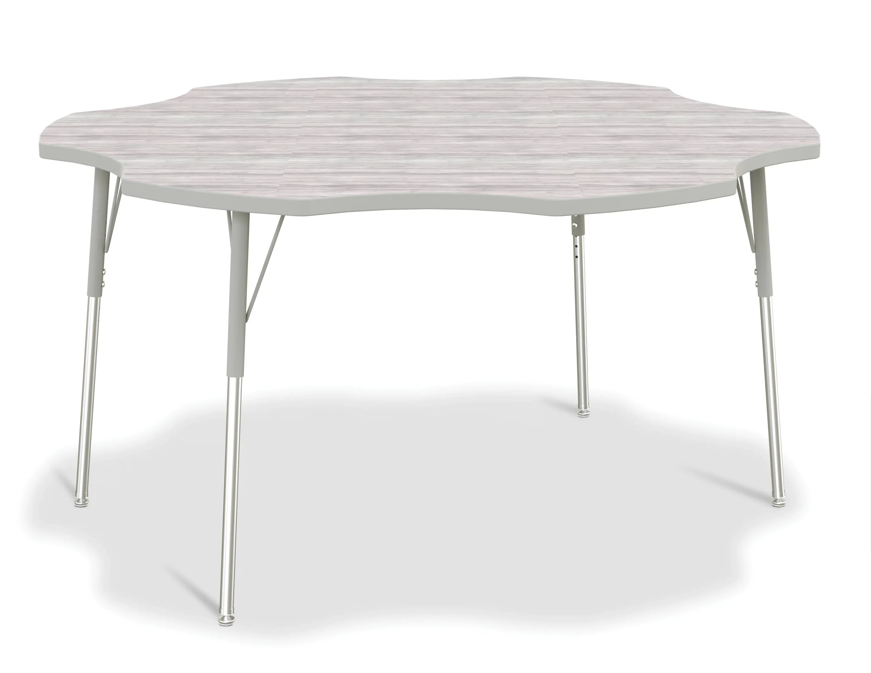 Berries® Six Leaf Activity Table - A-height - Driftwood Gray/Gray/Gray