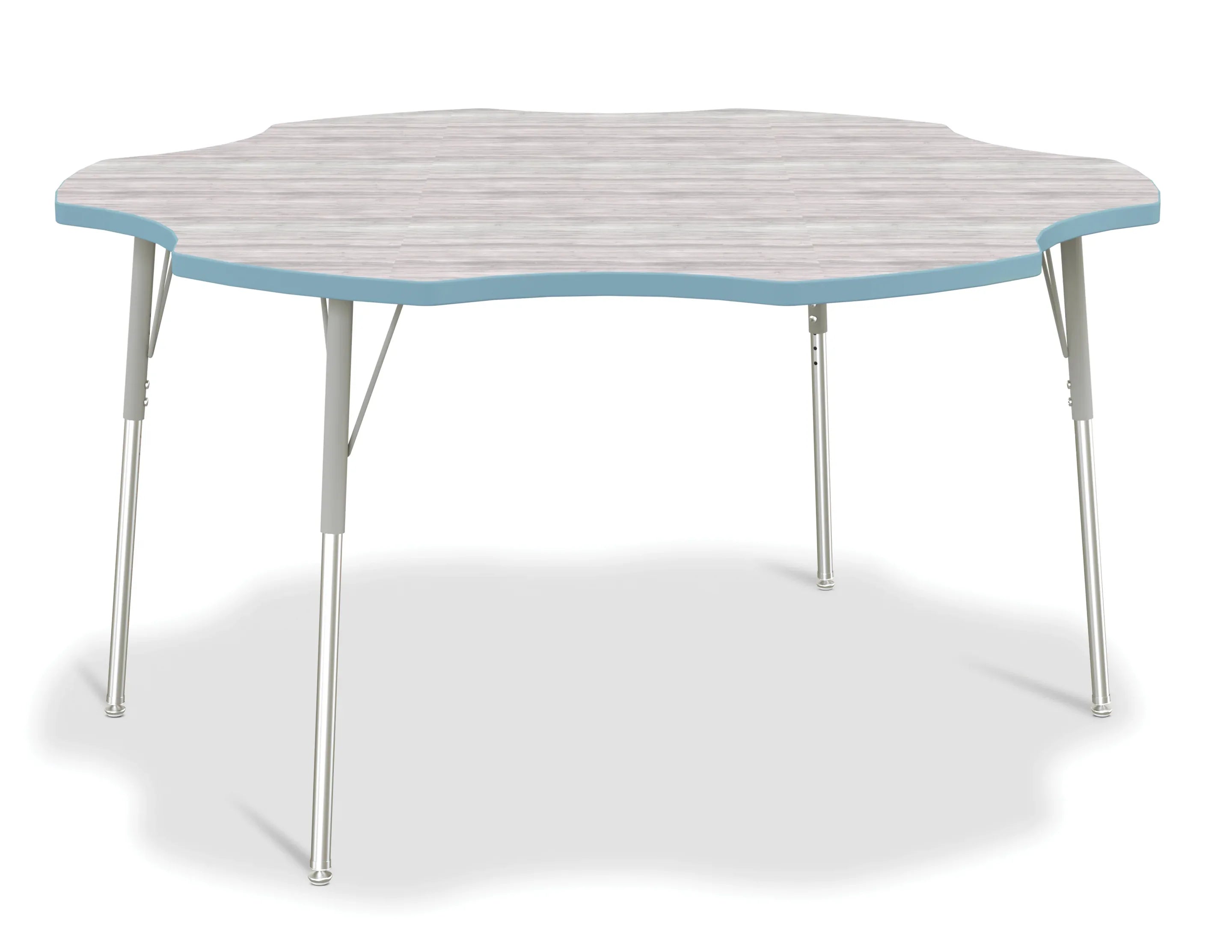 Berries® Six Leaf Activity Table - A-height - Driftwood Gray/Coastal Blue/Gray