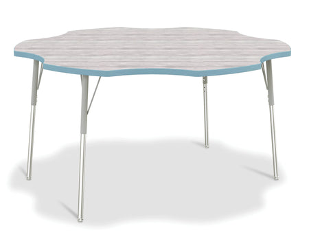 Berries® Six Leaf Activity Table - A-height - Driftwood Gray/Coastal Blue/Gray