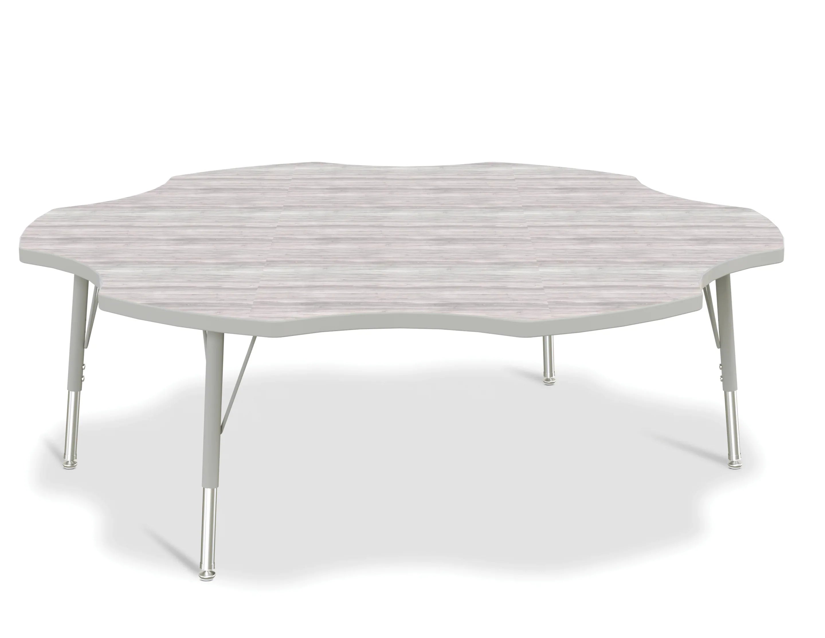 Berries® Six Leaf Activity Table - E-height - Driftwood Gray/Gray/Gray