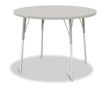 Berries® Round Activity Table - 42" Diameter, A-height - Freckled Gray/Gray/Gray