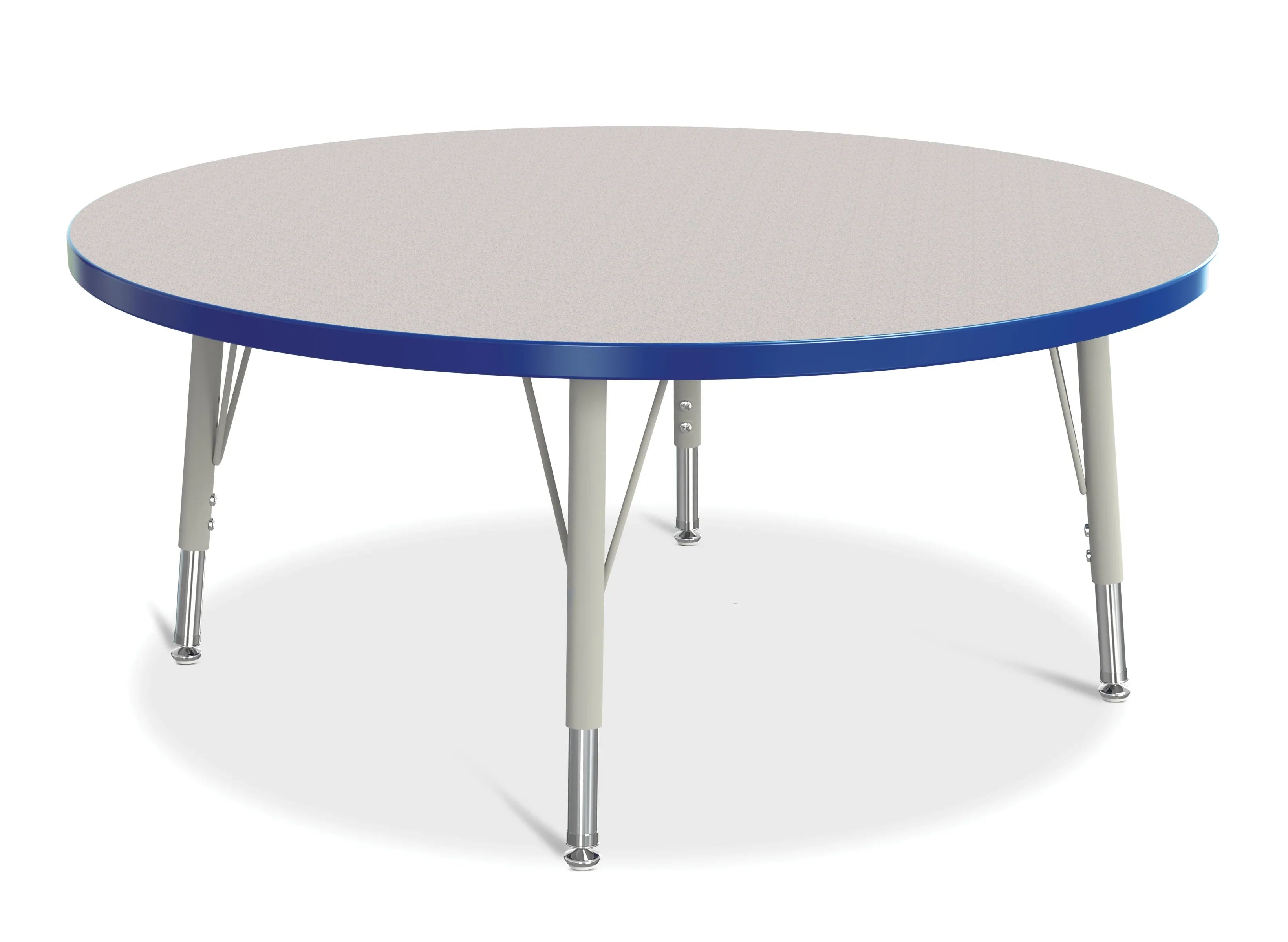 Berries® Round Activity Table - 42" Diameter, E-height - Freckled Gray/Blue/Gray