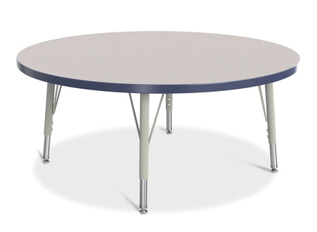 Berries® Round Activity Table - 42" Diameter, E-height - Freckled Gray/Navy/Gray