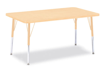 Berries® Rectangle Activity Table - 30" X 48", A-height - Maple/Maple/Camel