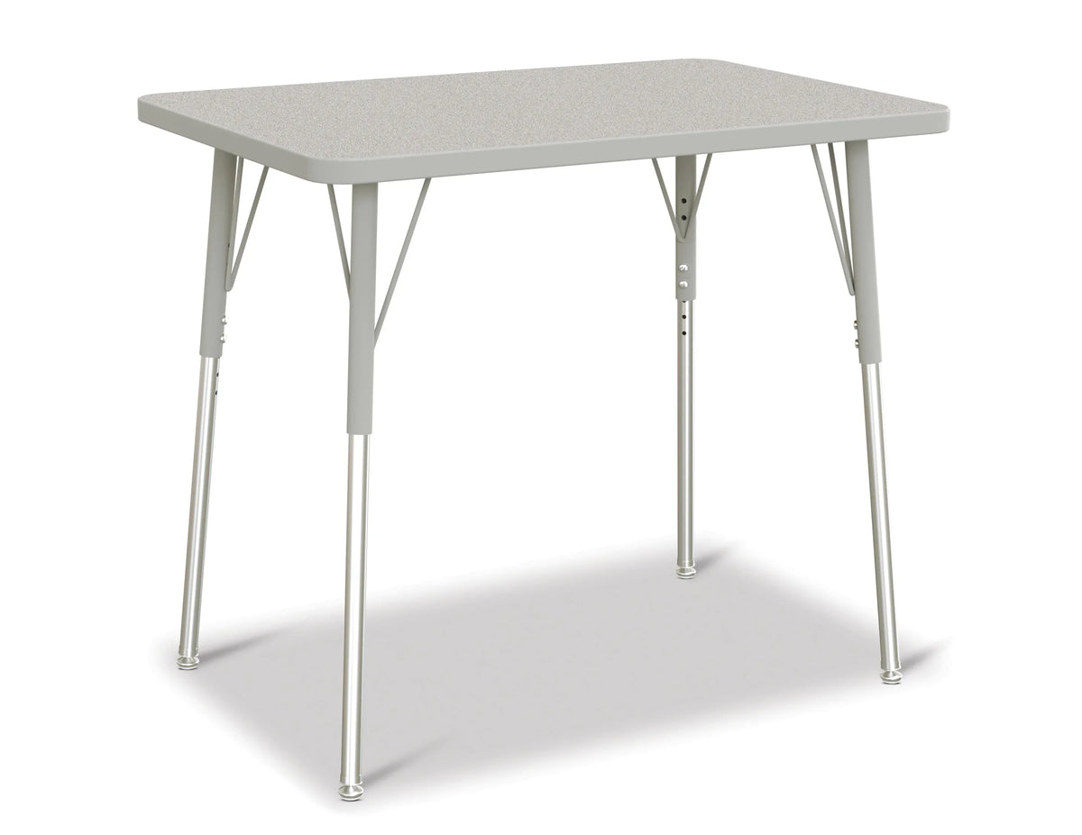 Berries® Rectangle Activity Table - 24" X 36", A-height - Freckled Gray/Gray/Gray