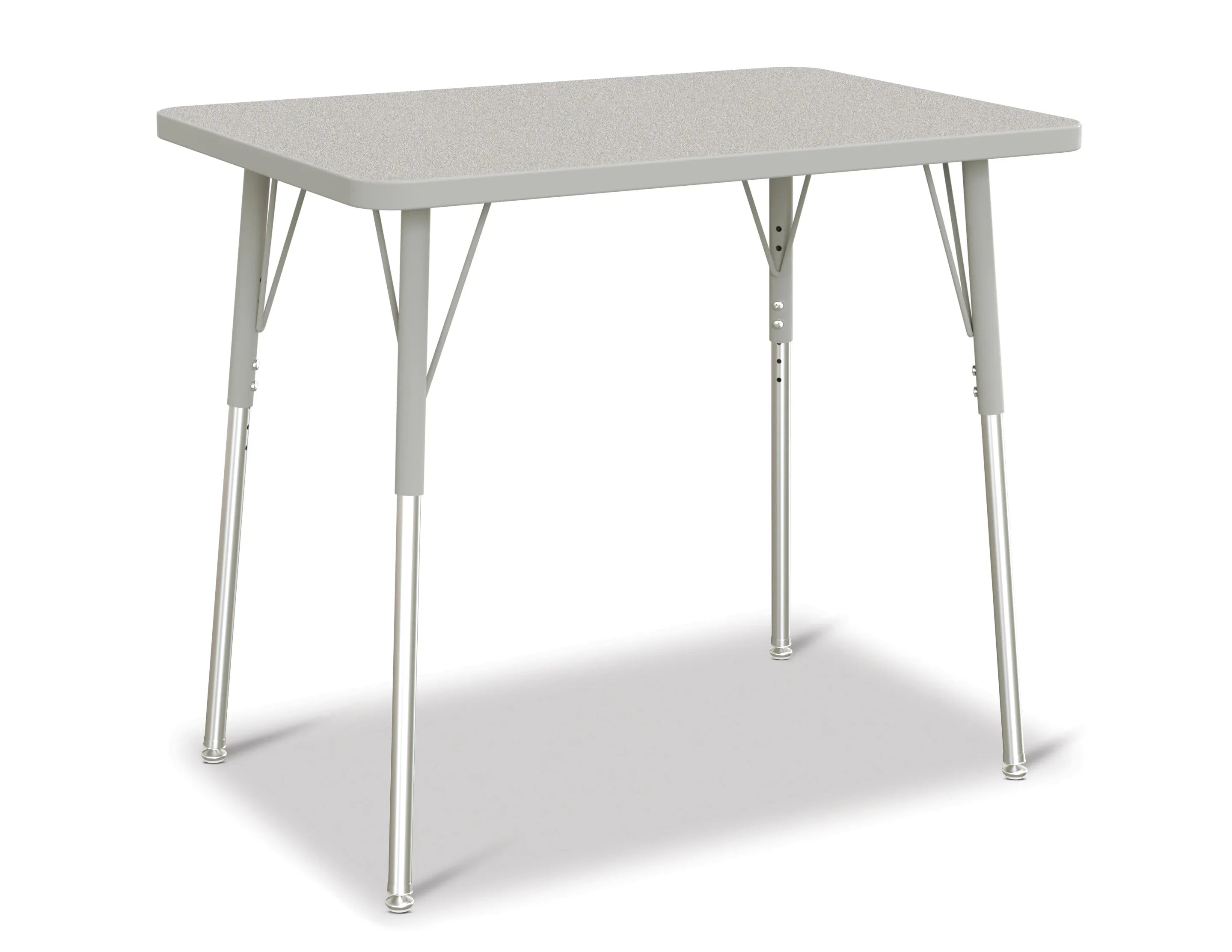 Berries® Rectangle Activity Table - 24" X 36", A-height - Freckled Gray/Gray/Gray