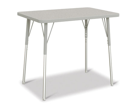 Berries® Rectangle Activity Table - 24" X 36", A-height - Freckled Gray/Gray/Gray