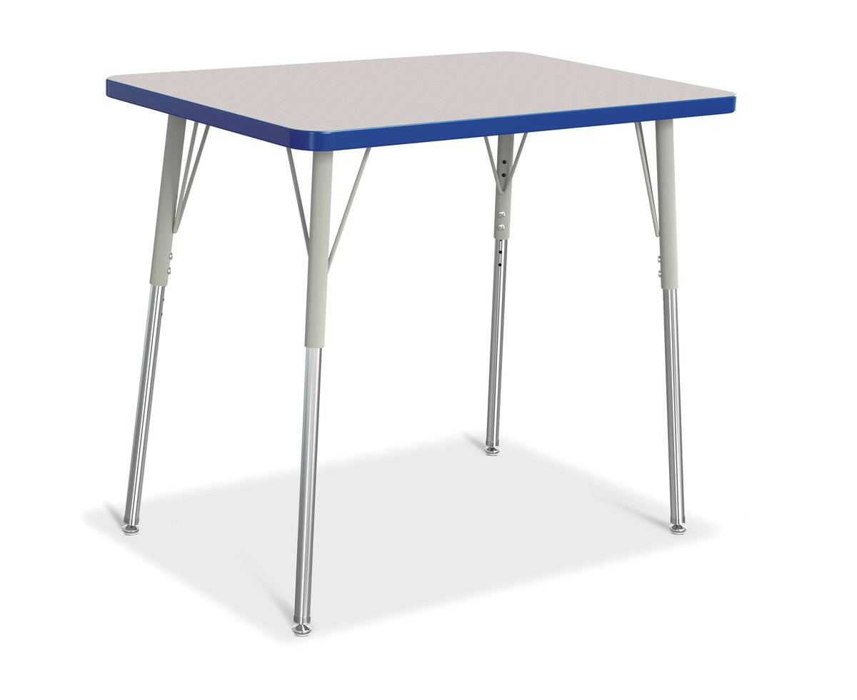 Berries® Rectangle Activity Table - 24" X 36", A-height - Freckled Gray/Blue/Gray