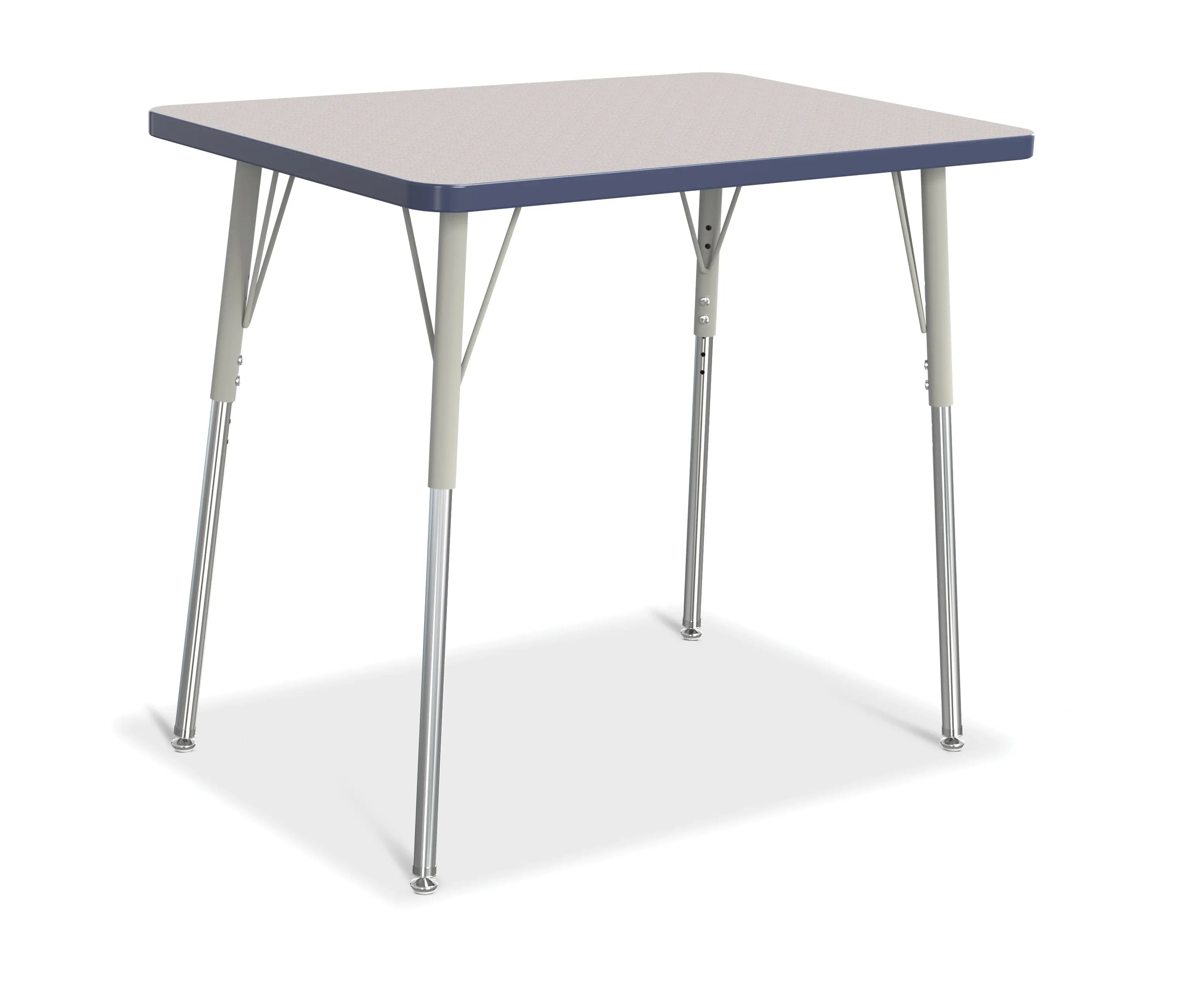 Berries® Rectangle Activity Table - 24" X 36", A-height - Freckled Gray/Navy/Gray